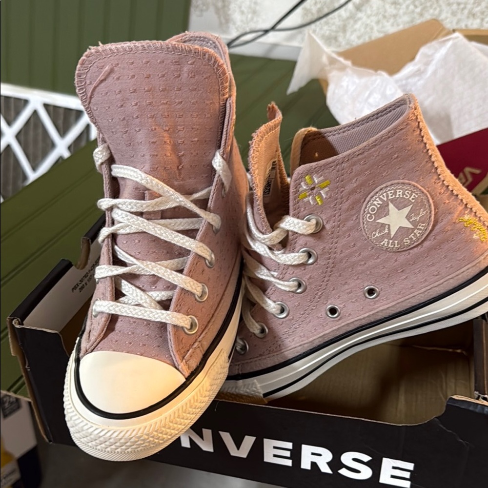 Converse Pink High-Top Sneakers